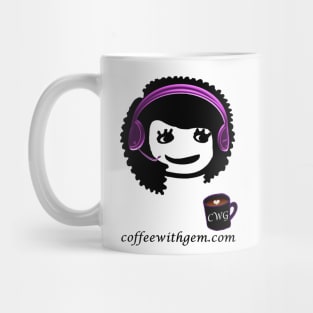 CWG face logo black text option Mug